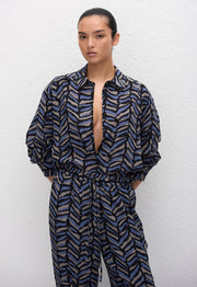 Long Sleeve Silk Shirt - Palermo - Matteau